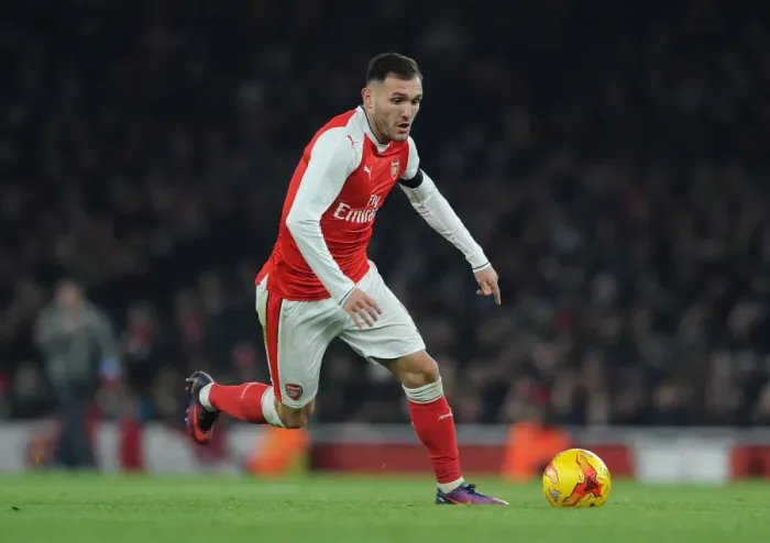 Framed Print : Lucas Perez in Action: Arsenal vs Southampton - EFL Cup Quarter-Final Framed Print : Lucas Perez in Action: Arsenal vs Southampton - EFL Cup Quarter-Final