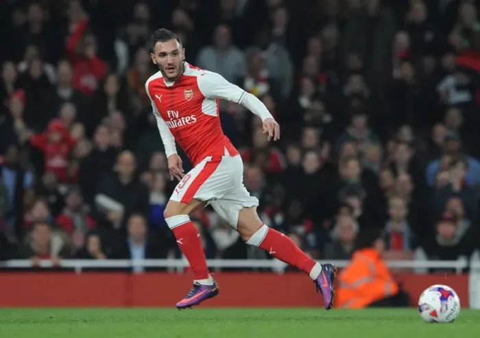 Framed Print : Lucas Perez (Arsenal). Arsenal 2: 0 Reading. EFL Cup 4th Round. Emirates Stadium, 25  /  11  /  16