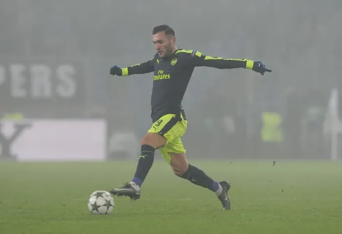 Framed Print : Lucas Perez (Arsenal). FC Basel 1: 4 Arsenal Framed Print : Lucas Perez (Arsenal). FC Basel 1: 4 Arsenal