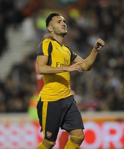 Lucas Perez Scores Arsenal's Second Goal vs. Nottingham Forest in EFL Cup (2016-17)