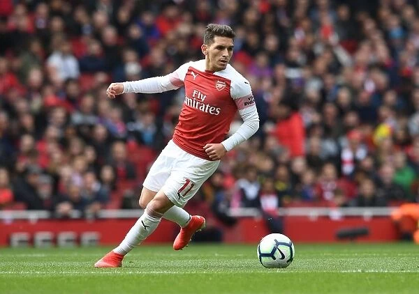 Lucas Torreira: In Action for Arsenal Against Brighton & Hove Albion, Premier League 2018-19
