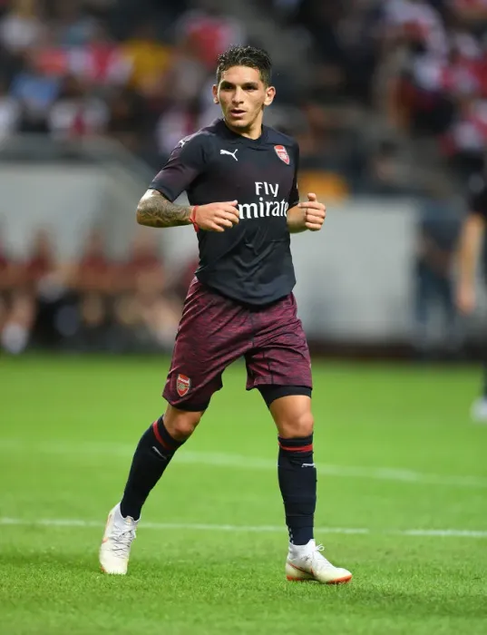 Framed Print : Lucas Torreira in Action: Arsenal vs. SS Lazio, Stockholm 2018