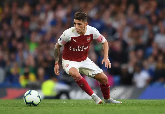 Framed Print : Lucas Torreira in Action: Arsenal vs. Chelsea, Premier League 2018-19