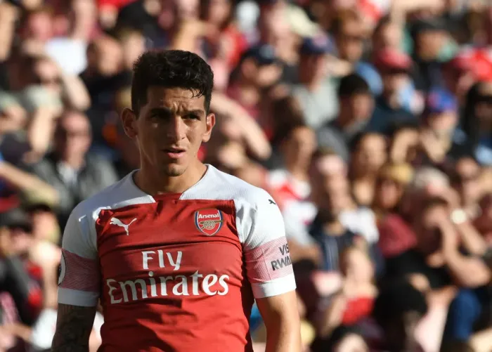 Framed Print : Lucas Torreira in Action: Arsenal vs. Watford, Premier League 2018-19