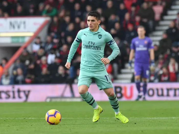Framed Print : Lucas Torreira in Action: Arsenal vs. Bournemouth, Premier League 2018-19