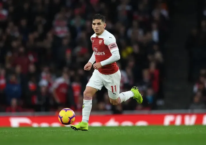 Framed Print : Lucas Torreira in Action: Arsenal vs. Tottenham, Premier League 2018-19
