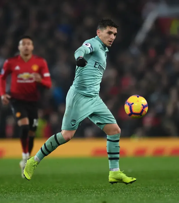Framed Print : Lucas Torreira in Action: Arsenal vs. Manchester United, Premier League 2018-19