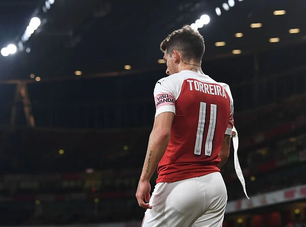 Lucas Torreira in Action: Arsenal vs Brentford, Carabao Cup 2018-19