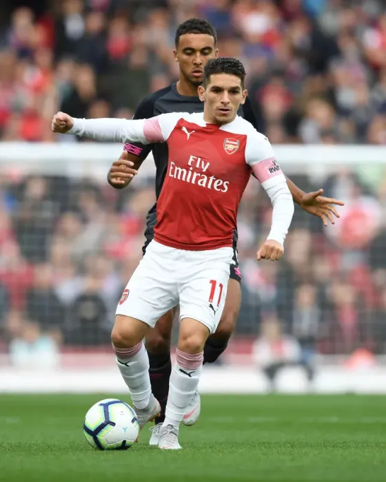Framed Print : Lucas Torreira in Action: Arsenal vs Everton, Premier League 2018-19