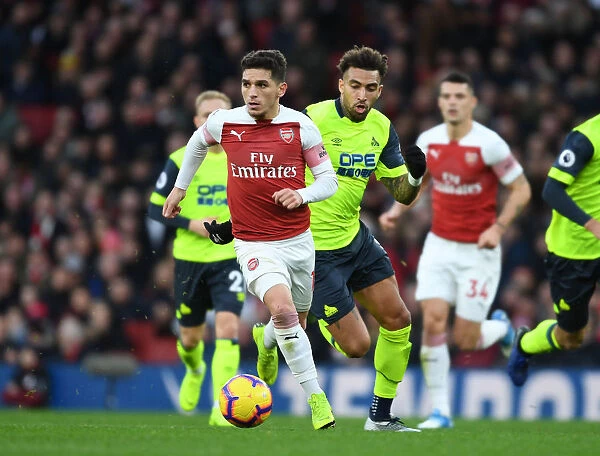 Lucas Torreira in Action: Arsenal vs Huddersfield Town, Premier League 2018-19