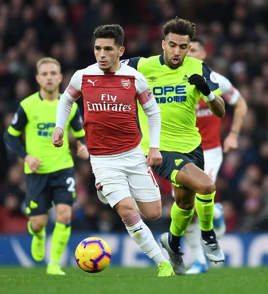 Lucas Torreira in Action: Arsenal vs Huddersfield Town, Premier League 2018-19