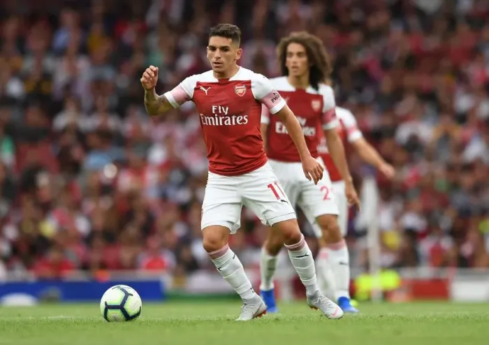 Framed Print : Lucas Torreira in Action: Arsenal vs Manchester City, Premier League 2018-19