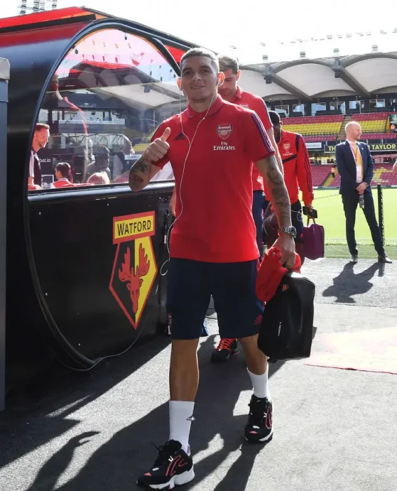 Framed Print : Lucas Torreira: Arsenal's Focus Ahead of Watford Clash (Watford v Arsenal 2019-20) Framed Print : Lucas Torreira: Arsenal's Focus Ahead of Watford Clash (Watford v Arsenal 2019-20)