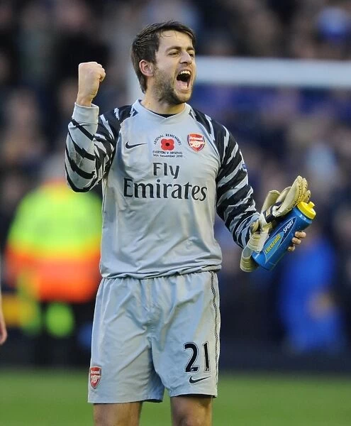 Lucasz Fabianski (Arsenal). Everton 1: 2 Arsenal, Barclays Premier League