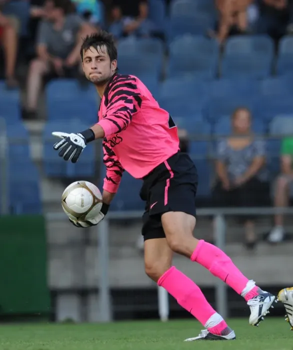 Framed Print : Lucasz Fabianski (Arsenal). Sturm Graz 0: 4 Arsenal, Graz, Austria, 21  /  7  /  2010