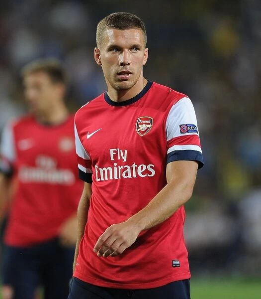 Lukas Podolski in Action: Arsenal vs. Fenerbahce, UEFA Champions League Play-offs (2013)