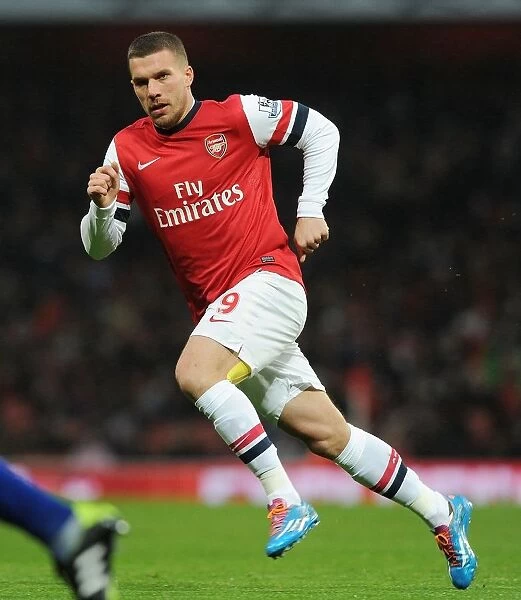 Lukas Podolski in Action: Arsenal vs. Cardiff City, Premier League, 2013-14