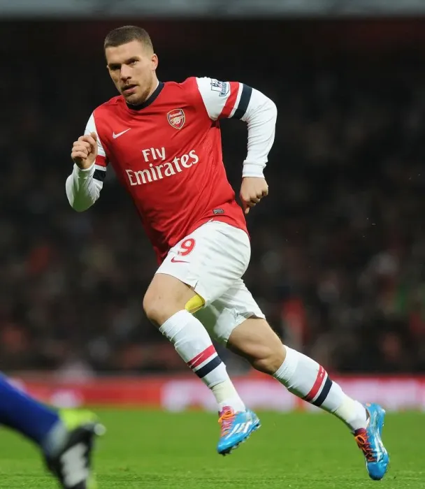 Framed Print : Lukas Podolski in Action: Arsenal vs. Cardiff City, Premier League, 2013-14 Framed Print : Lukas Podolski in Action: Arsenal vs. Cardiff City, Premier League, 2013-14