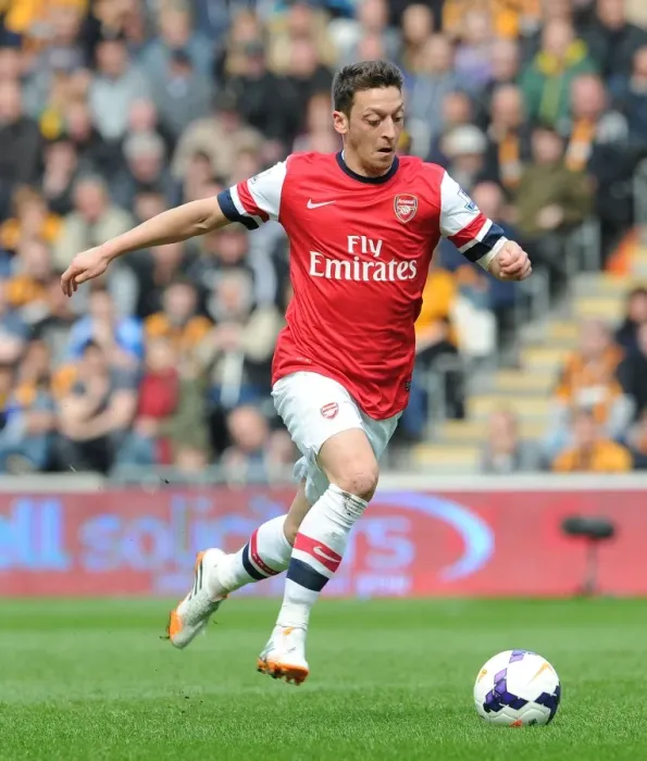 Framed Print : Lukas Podolski in Action: Hull City vs Arsenal, Premier League 2013-2014