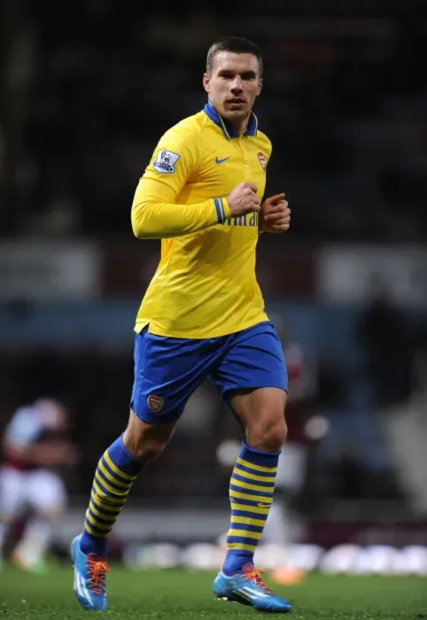Framed Print : Lukas Podolski in Action: West Ham United vs. Arsenal, Premier League 2013-14 Framed Print : Lukas Podolski in Action: West Ham United vs. Arsenal, Premier League 2013-14