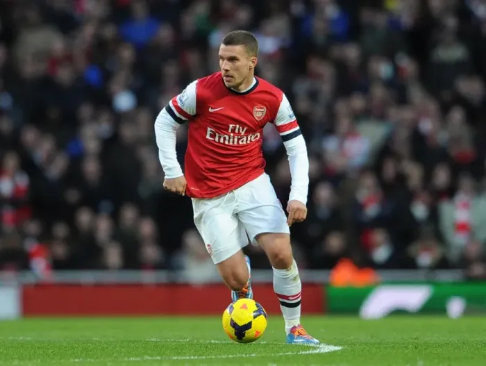 Framed Print : Lukas Podolski (Arsenal). Arsenal 2: 0 Crystal Palace. Barclays Premier League. Emirates Stadium Framed Print : Lukas Podolski (Arsenal). Arsenal 2: 0 Crystal Palace. Barclays Premier League. Emirates Stadium