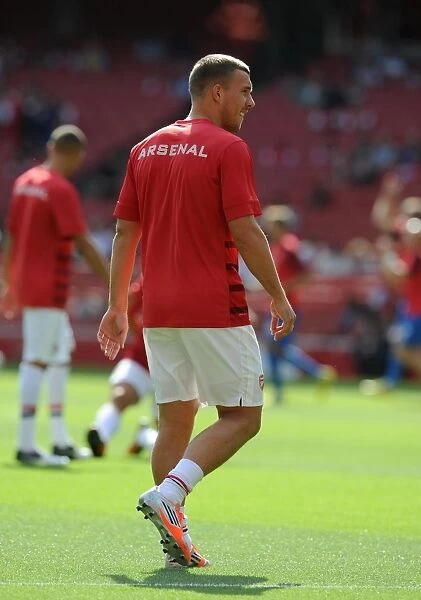 Lukas Podolski (Arsenal). Arsenal 6:1 Southampton. Barclays Premier League