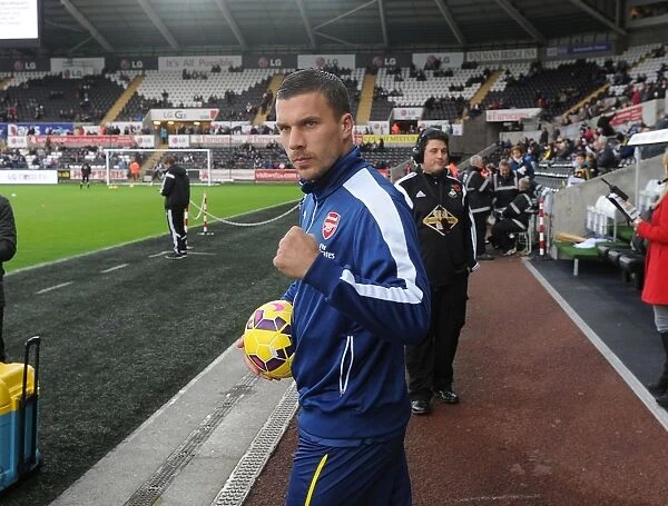 Lukas Podolski: Arsenal Forward's Pre-Match Focus Ahead of Swansea Showdown (2014-15)