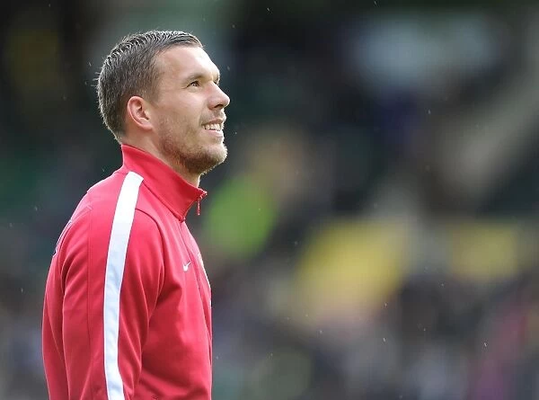 Lukas Podolski: Arsenal's Pre-Match Focus at Norwich City (2013-14)