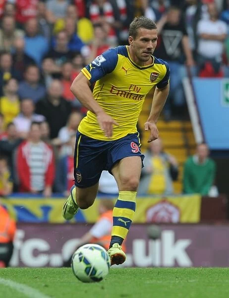Lukas Podolski: Arsenal's Star Performer at Aston Villa, September 2014