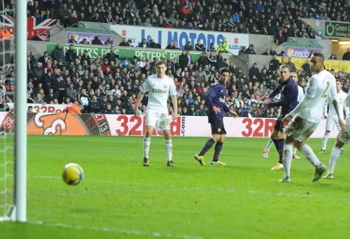 Framed Print : Lukas Podolski Scores First Arsenal Goal in FA Cup Third Round against Swansea City, 2012-13 Framed Print : Lukas Podolski Scores First Arsenal Goal in FA Cup Third Round against Swansea City, 2012-13