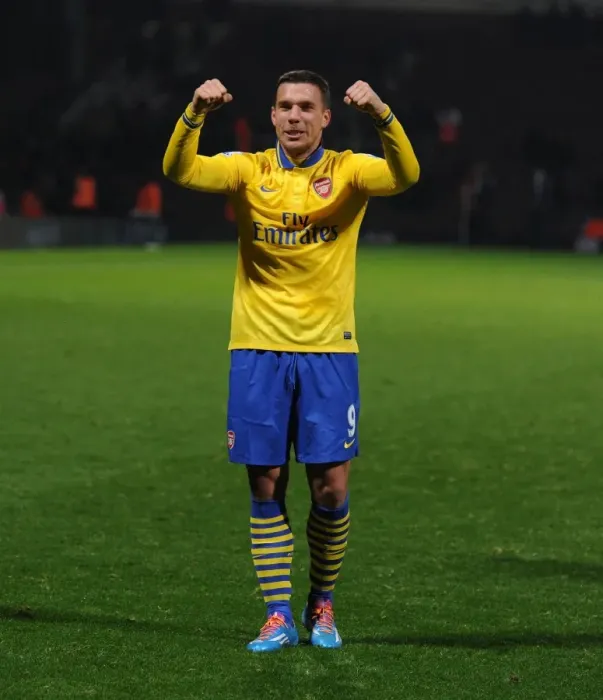 Framed Print : Lukas Podolski's Goal: Arsenal's Victory Over West Ham United (2013-14) Framed Print : Lukas Podolski's Goal: Arsenal's Victory Over West Ham United (2013-14)