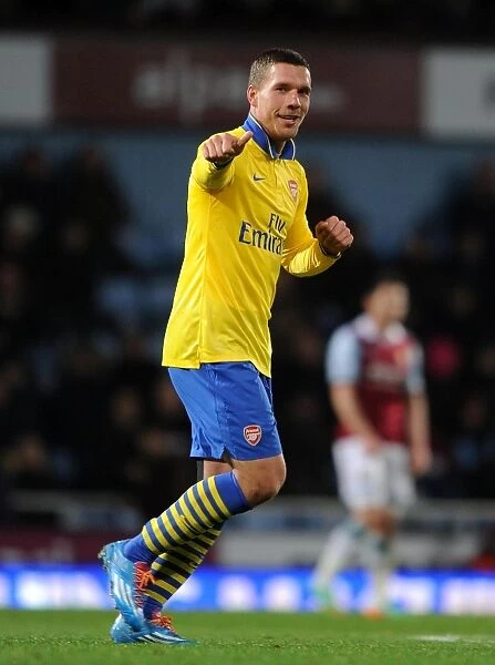 Lukas Podolski's Hat-Trick: Arsenal's Triumph over West Ham United in the Premier League (December 2013)