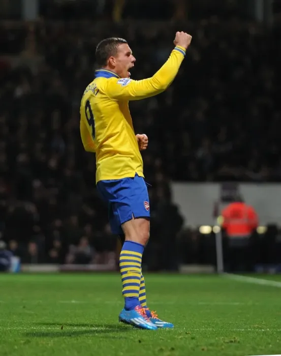 Framed Print : Lukas Podolski's Hat-Trick: Arsenal's Triumph over West Ham United (2013-14) Framed Print : Lukas Podolski's Hat-Trick: Arsenal's Triumph over West Ham United (2013-14)
