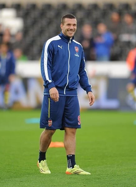 Lukas Podolski's Pre-Match Focus: Swansea vs. Arsenal (2014-15)