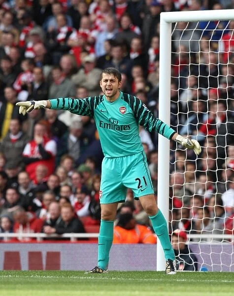 Lukasz Fabianski (Arsenal). Arsenal 1: 0 West Ham United. Barclays Premier League