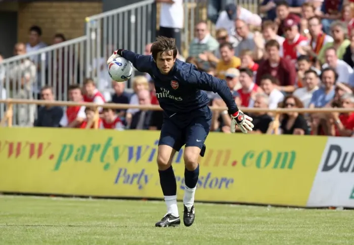 Framed Print : Lukasz Fabianski: Arsenal's Dominance Over Barnet in 2007 Pre-Season Friendly Framed Print : Lukasz Fabianski: Arsenal's Dominance Over Barnet in 2007 Pre-Season Friendly