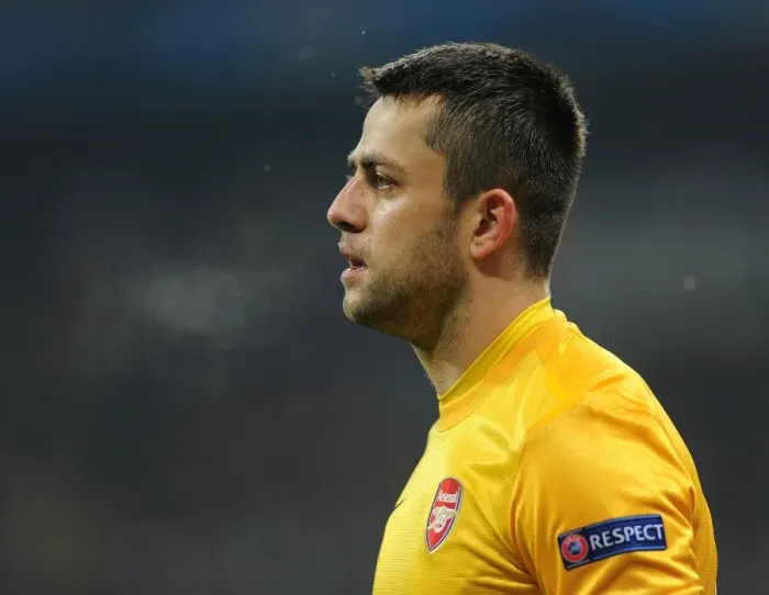 Framed Print : Lukasz Fabianski: Arsenal's Fortune at Bayern Munich, 2012-13 UEFA Champions League