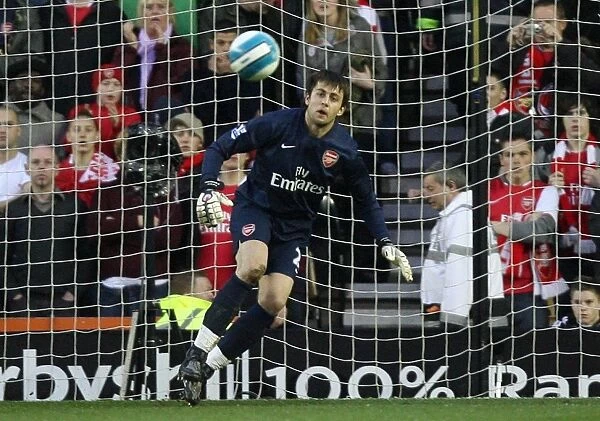 Lukasz Fabianski's Dominant Performance: Arsenal's 6-2 Victory over Derby County, April 2008