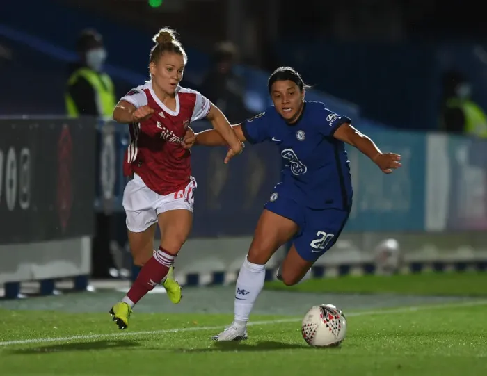 Framed Print : Maier vs. Kerr: A Continental Cup Showdown - Chelsea Women vs. Arsenal Women Framed Print : Maier vs. Kerr: A Continental Cup Showdown - Chelsea Women vs. Arsenal Women