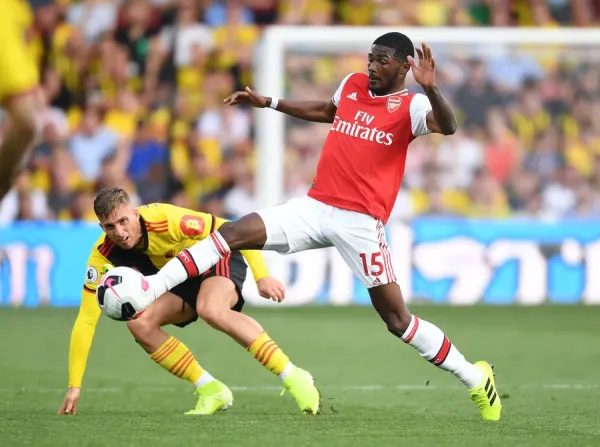 Deulofeu Watford Jersey 2019 Arsenal FC Print: Maitland-Niles Vs