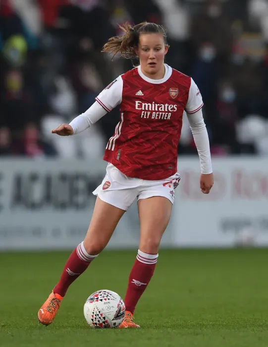Framed Print : Malin Gut in Action: Arsenal Women vs Birmingham City Women, FA WSL 2020