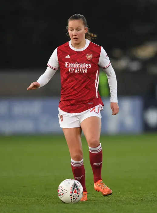 Framed Print : Malin Gut in Action: Arsenal Women vs Birmingham City Women, FA WSL 2020
