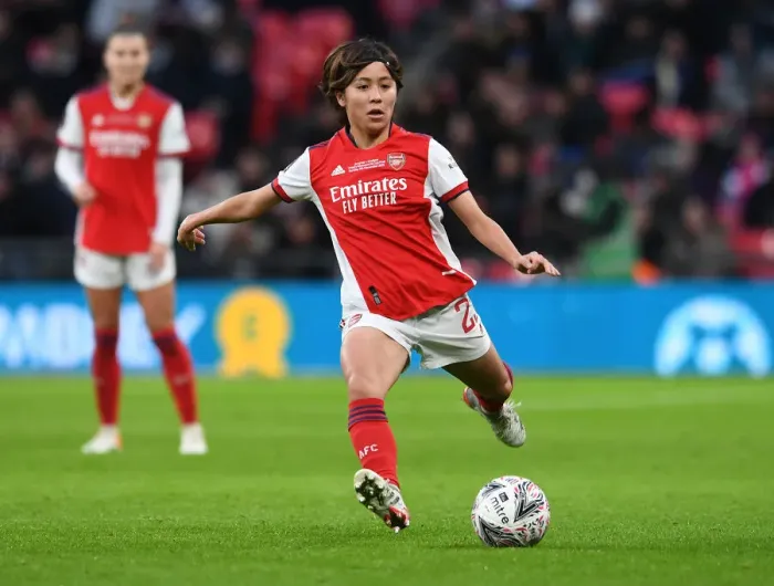 Framed Print : Mana Iwabuchi in Action: Arsenal vs. Chelsea - FA Women's Cup Final at Wembley Stadium