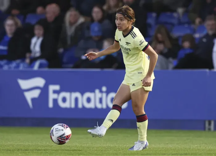 Framed Print : Mana Iwabuchi: In Action for Arsenal vs. Everton, FA WSL 2021-22