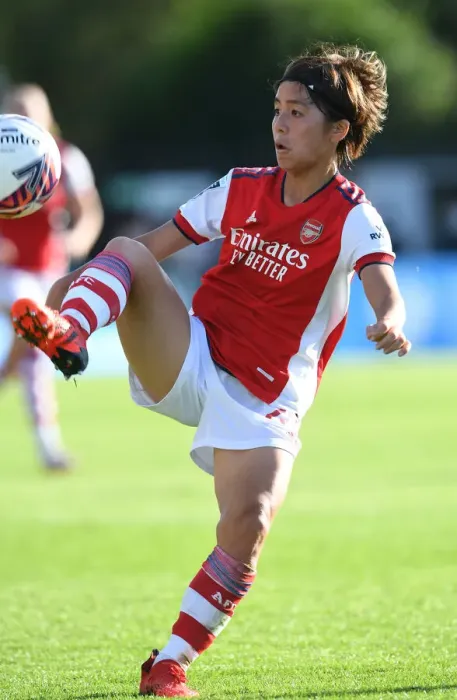 Framed Print : Mana Iwabuchi in Action: Arsenal Women vs. Everton Women, FA Womens Super League 2021-22