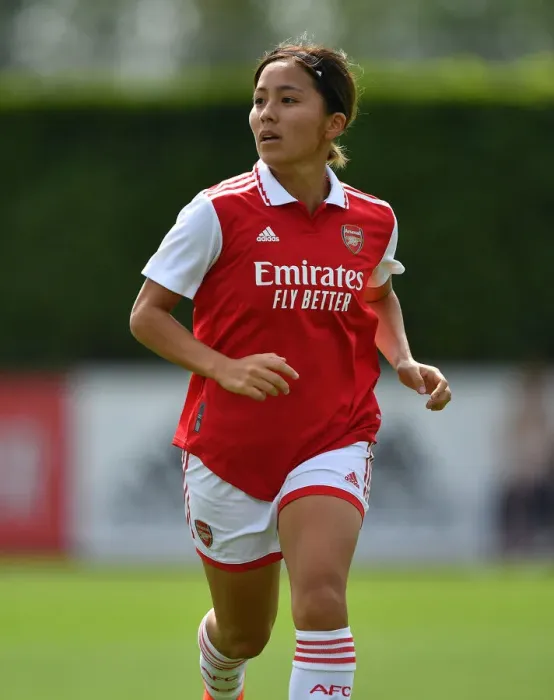Framed Print : Mana Iwabuchi's Star Performance: Arsenal Women vs Brighton & Hove Albion Women Pre-Season Friendly