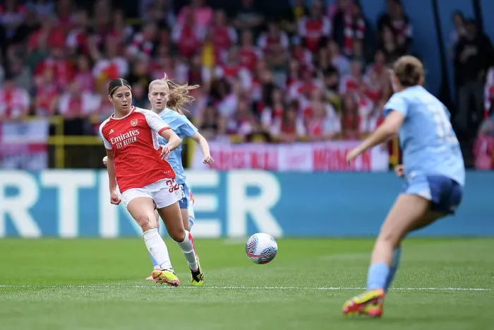 Framed Print : Manchester City v Arsenal FC - Barclays Women´s Super League Manchester City v Arsenal FC - Barclays Women´s Super League