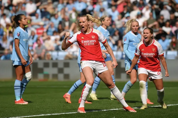 Framed Print : Manchester City v Arsenal FC - Barclays Women´s Super League Manchester City v Arsenal FC - Barclays Women´s Super League
