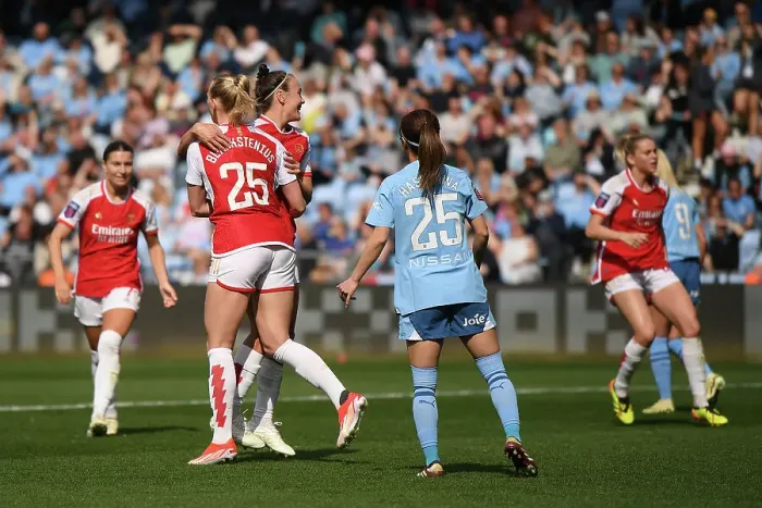 Framed Print : Manchester City v Arsenal FC - Barclays Women´s Super League Manchester City v Arsenal FC - Barclays Women´s Super League