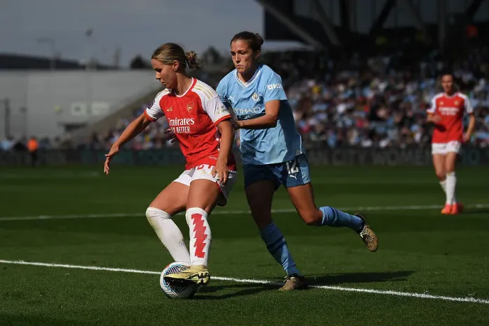Framed Print : Manchester City v Arsenal FC - Barclays Women´s Super League Manchester City v Arsenal FC - Barclays Women´s Super League